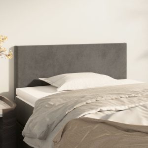 Testiera Grigio Scuro 100x5x78/88 Cm In Velluto