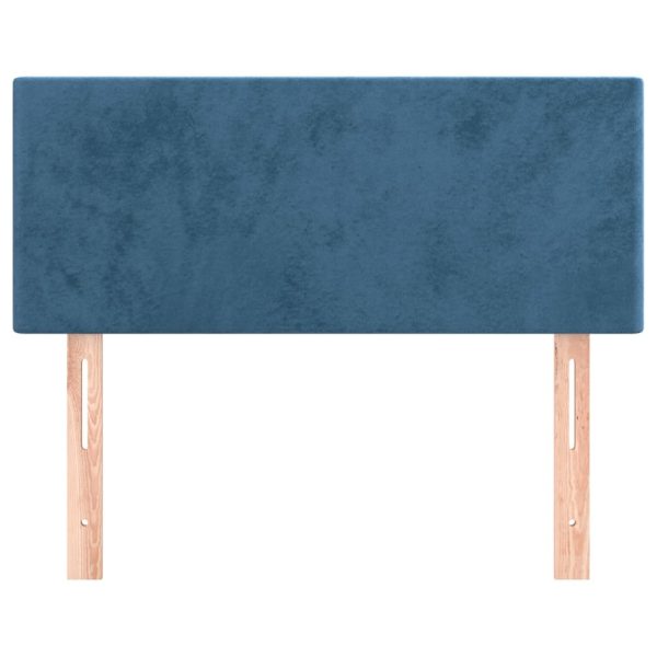 Testiera Blu Scuro 100x5x78/88 Cm In Velluto - Image 3