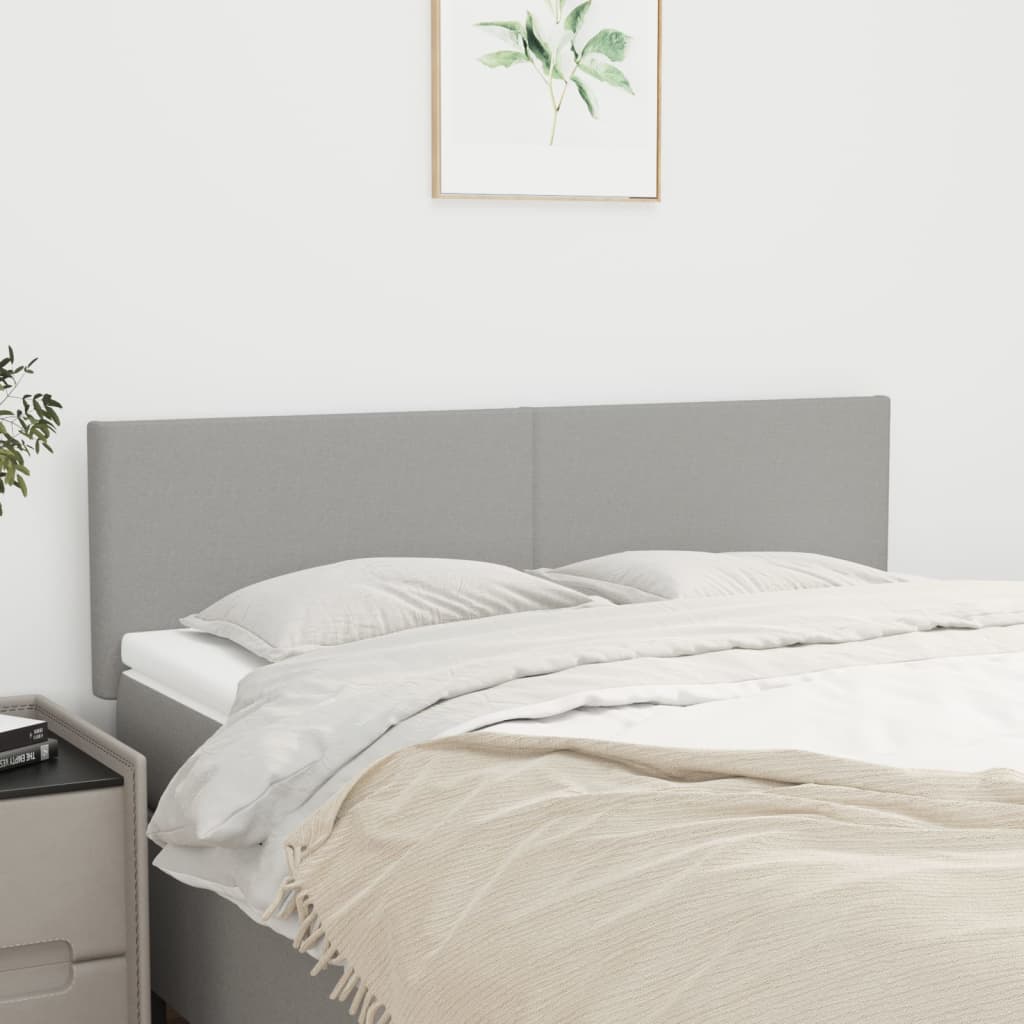 Testiere 2 Pz Grigio Chiaro 72x5x78/88 Cm In Tessuto