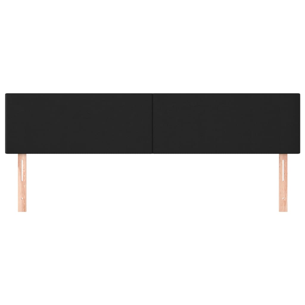 Testiera 2 Pz Nero 90x5x78/88 Cm In Similpelle - Image 3