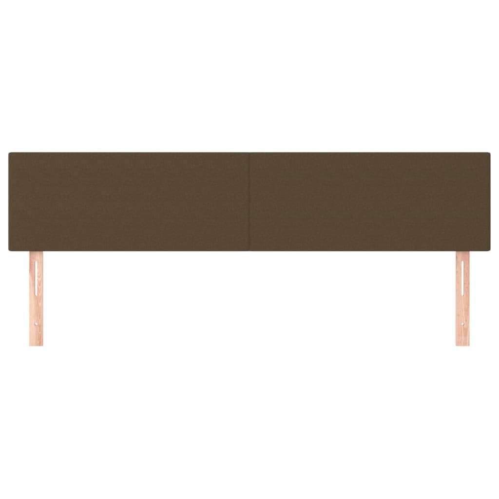 Testiera 2 Pz Marrone Scuro 100x5x78/88 Cm In Tessuto - Image 3