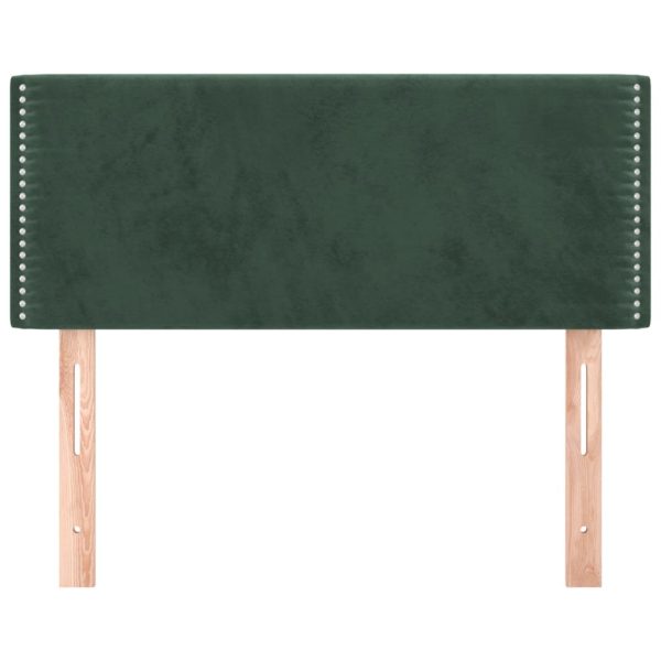 Testiera Verde Scuro 90x5x78/88 Cm In Velluto - Image 3
