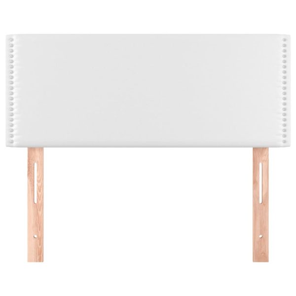 Testiera Bianco 100x5x78/88 Cm In Similpelle - Image 3