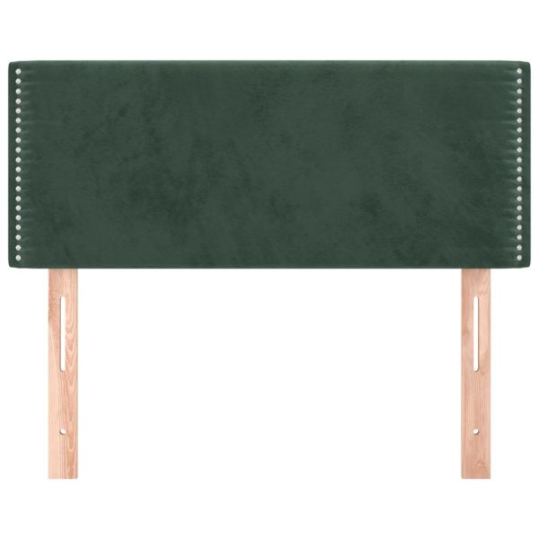 Testiera Verde Scuro 100x5x78/88 Cm In Velluto - Image 3