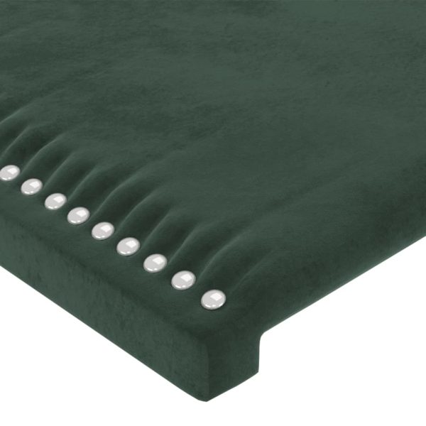 Testiera Verde Scuro 100x5x78/88 Cm In Velluto - Image 4