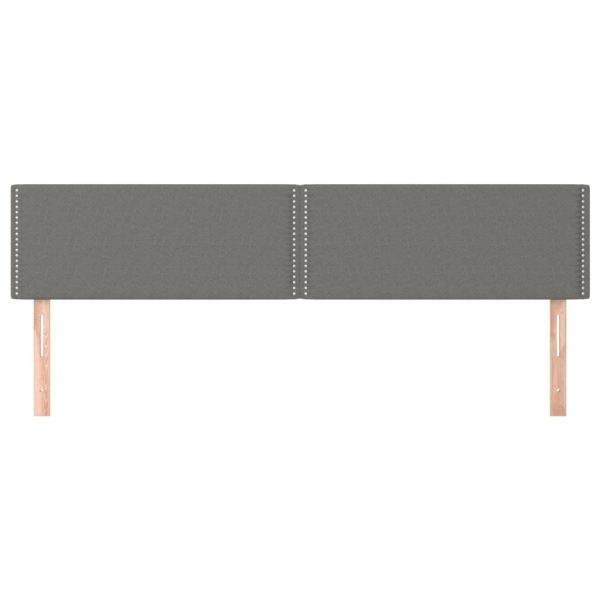 Testiere 2 Pz Grigio Scuro 100x5x78/88 Cm In Tessuto - Image 3