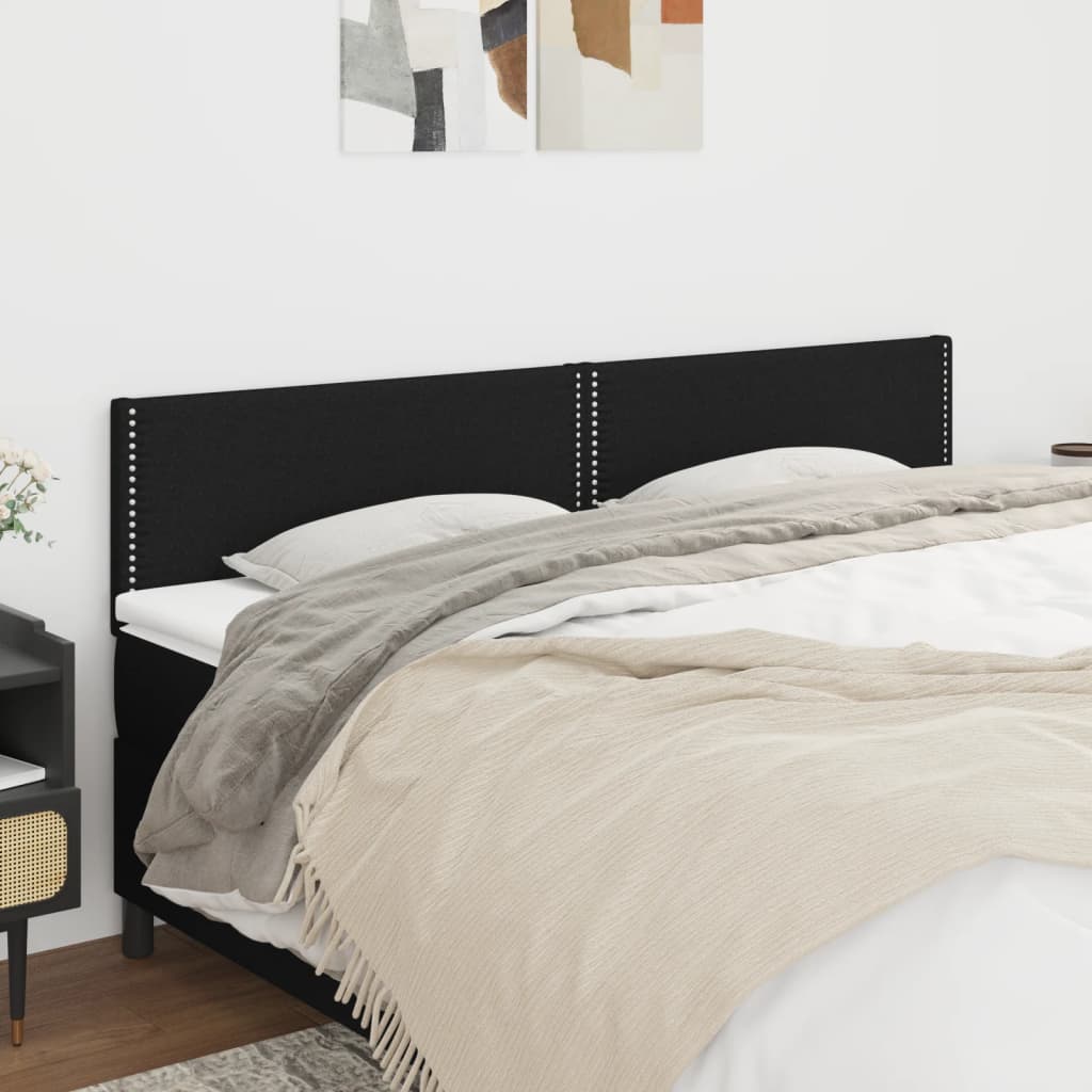 Testiere 2 Pz Nero 100x5x78/88 Cm In Tessuto