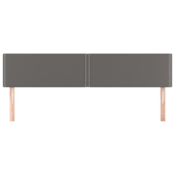 Testiere 2 Pz Grigie 100x5x78/88 Cm In Similpelle - Image 3