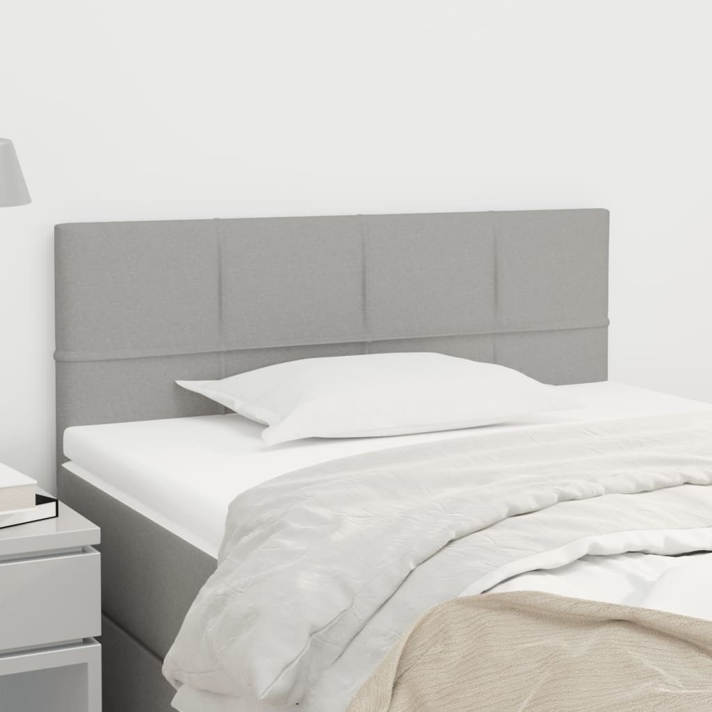 Testiera Grigio Chiaro 90x5x78/88 Cm In Tessuto