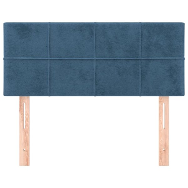 Testiera Blu Scuro 100x5x78/88 Cm In Velluto - Image 3