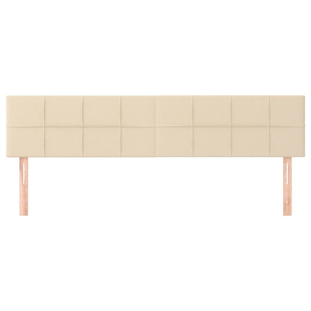 Testiera 2 Pz Crema 100x5x78/88 Cm In Tessuto - Image 3