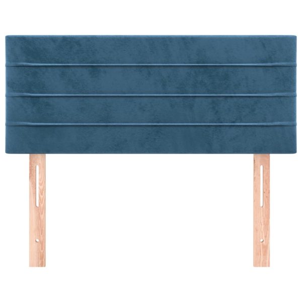 Testiera Blu Scuro 90x5x78/88 Cm In Tessuto - Image 3