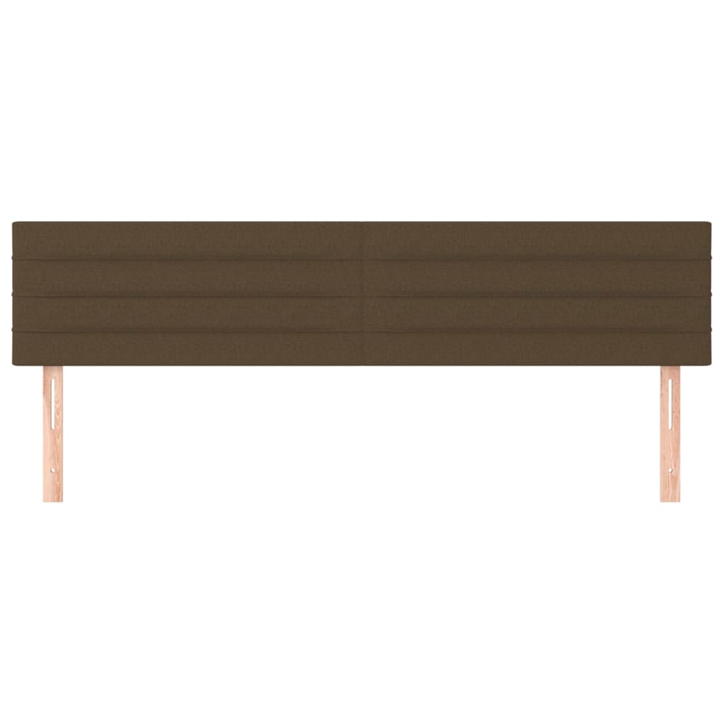 Testiera 2 Pz Marrone Scuro 100x5x78/88 Cm In Tessuto - Image 3