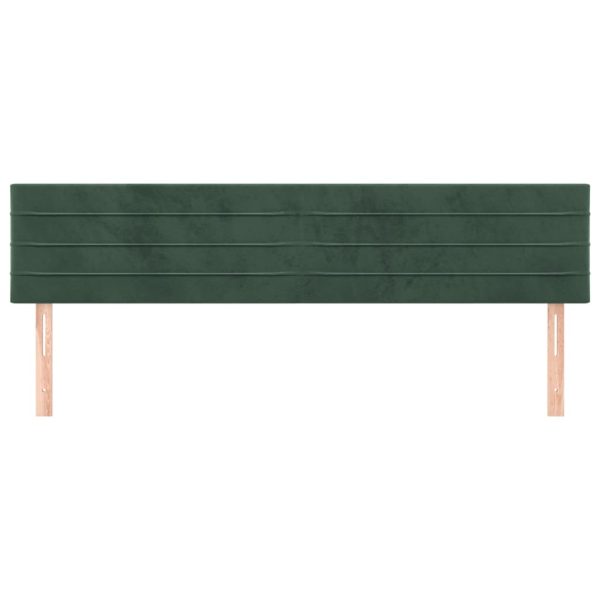 Testiere 2 Pz Verde Scuro 100x5x78/88 Cm In Velluto - Image 3