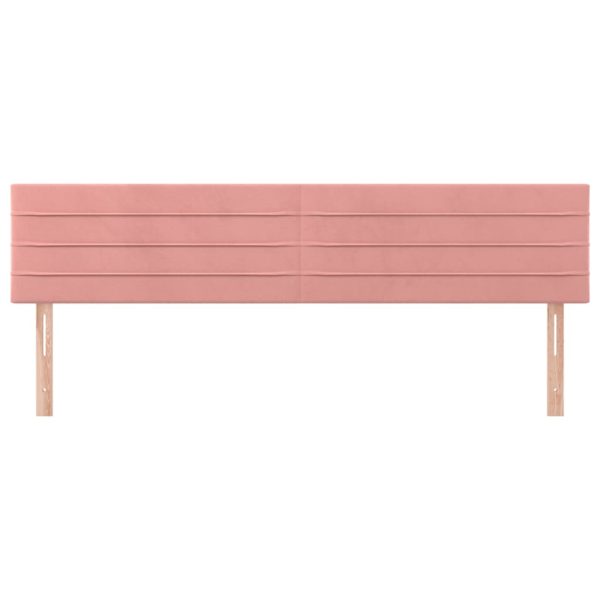 Testiere 2 Pz Rosa 100x5x78/88 Cm In Velluto - Image 3