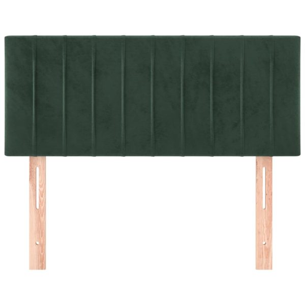 Testiera Verde Scuro 90x5x78/88 Cm In Velluto - Image 3