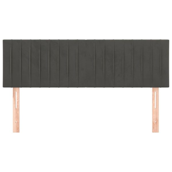 Testiere 2 Pz Grigio Scuro 72x5x78/88 Cm In Velluto - Image 3