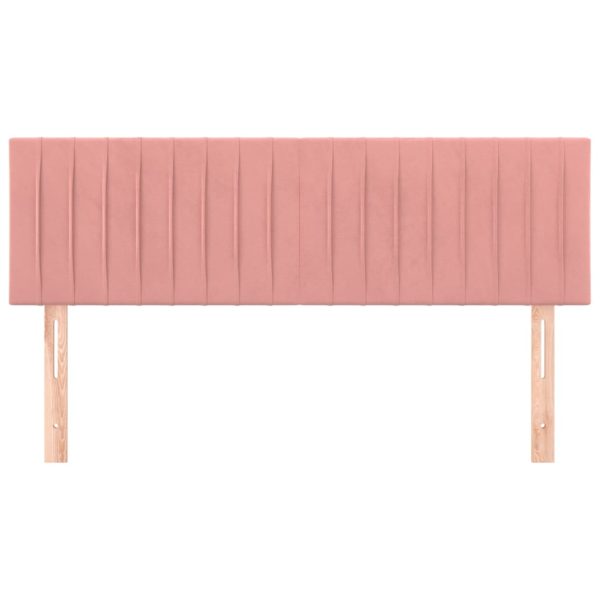 Testiere 2 Pz Rosa 72x5x78/88 Cm In Velluto - Image 3