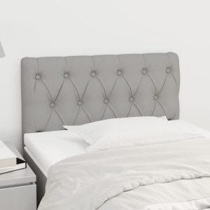 Testiera Grigio Chiaro 80x7x78/88 Cm In Tessuto