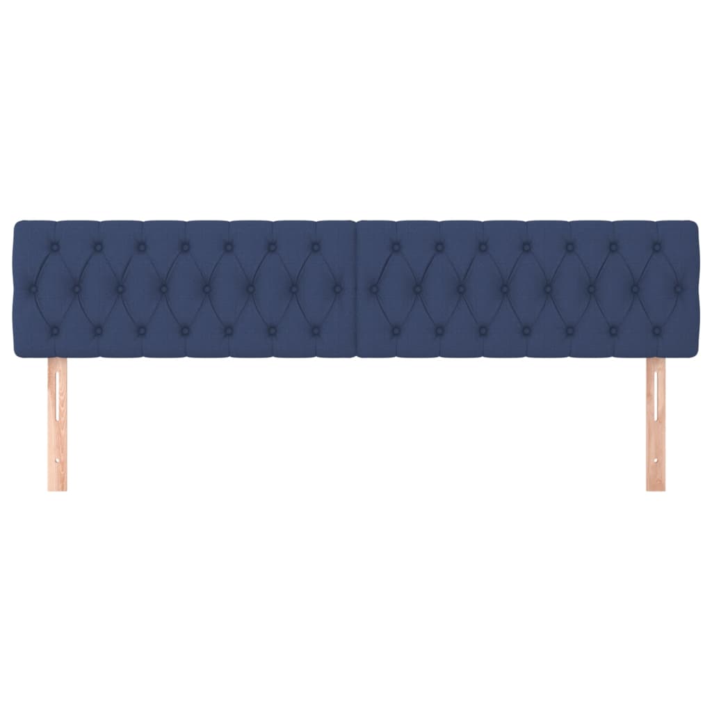 Testiera 2 Pz Blu 100 X 7 X 78/88 Cm In Tessuto - Image 3