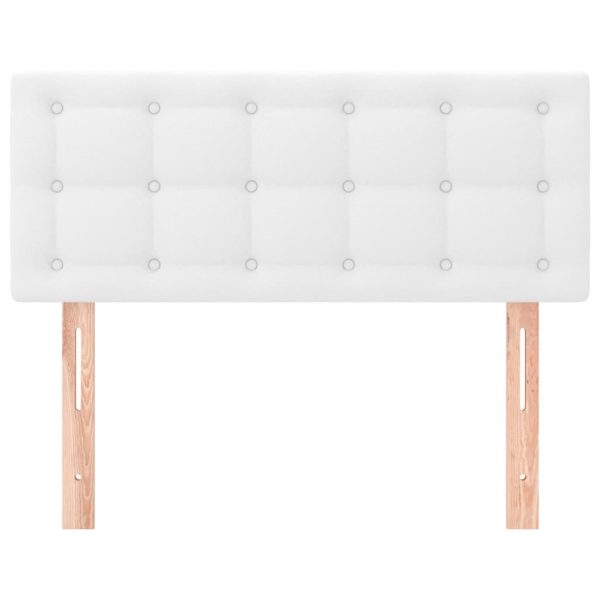 Testiera Bianca 80x5x78/88 Cm In Similpelle - Image 3