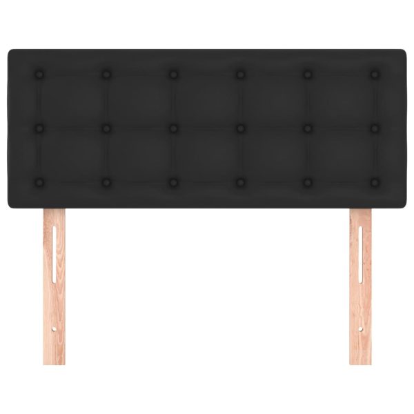 Testiera Nero 90x5x78/88 Cm In Similpelle - Image 3