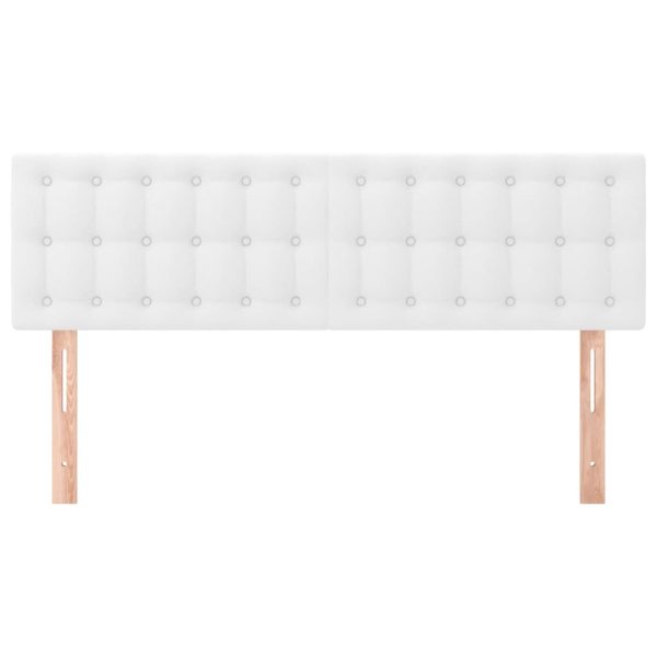Testiere 2 Pz Bianche 72x5x78/88 Cm In Similpelle - Image 3