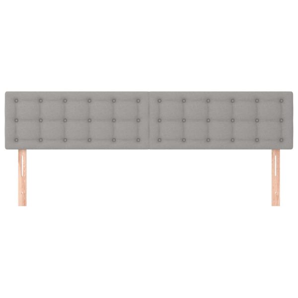 Testiere 2 Pz Grigio Chiaro 100x5x78/88 Cm In Tessuto - Image 3