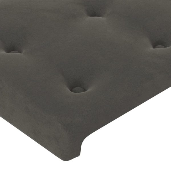 Testiere 2 Pz Grigio Scuro 100x5x78/88 Cm In Velluto - Image 4