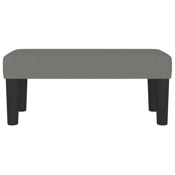 Panca Grigio Scuro 70x30x30 Cm In Tessuto - Image 3