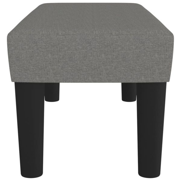 Panca Grigio Scuro 70x30x30 Cm In Tessuto - Image 4