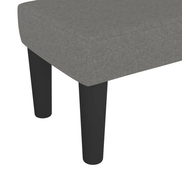 Panca Grigio Scuro 70x30x30 Cm In Tessuto - Image 5