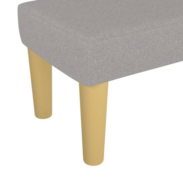 Panca Grigio Chiaro 70x30x30 Cm In Tessuto - Image 5