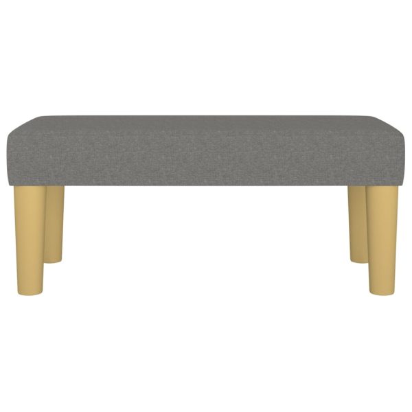 Panca Grigio Scuro 70x30x30 Cm In Tessuto - Image 3