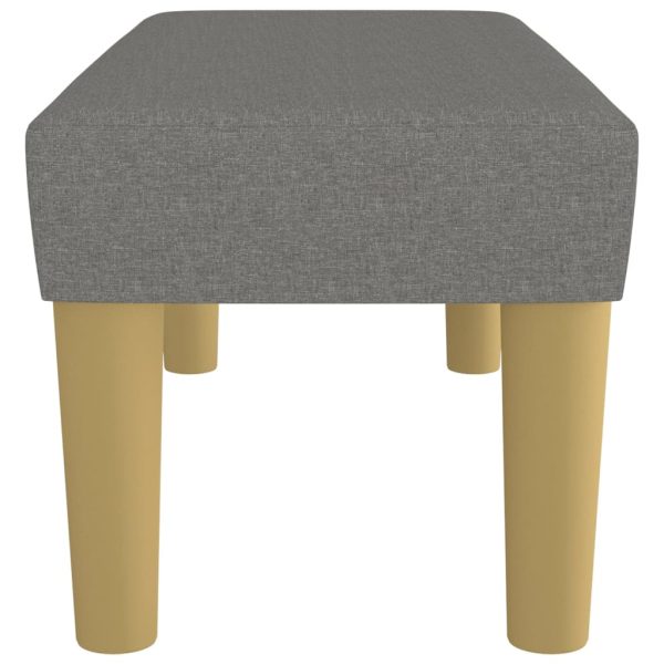 Panca Grigio Scuro 70x30x30 Cm In Tessuto - Image 4