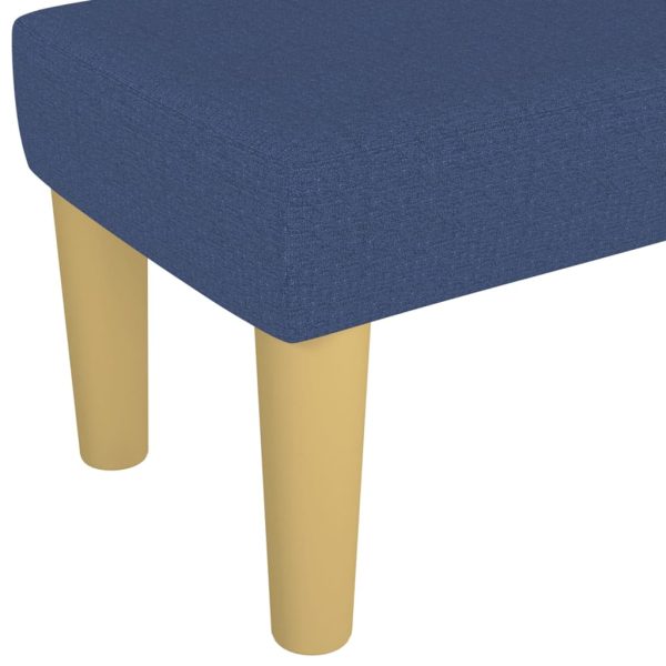 Panca Blu 70x30x30 Cm In Tessuto - Image 5