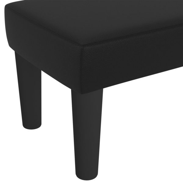 Panca Nera 70x30x30 Cm In Similpelle - Image 5