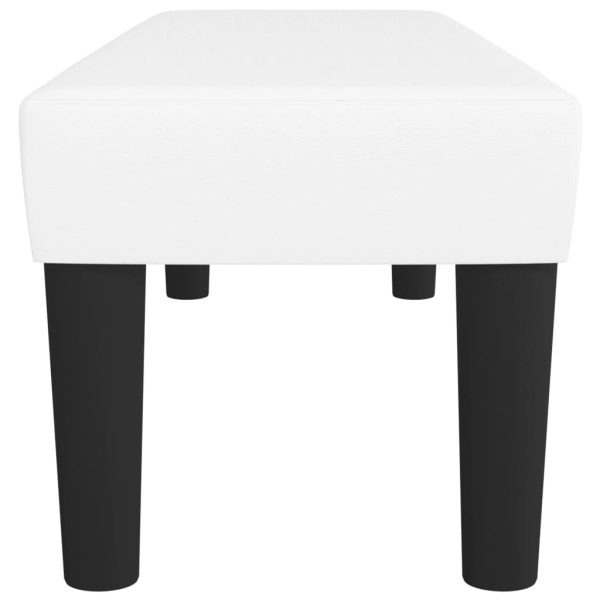 Panca Bianca 100x30x30 Cm In Similpelle - Image 4