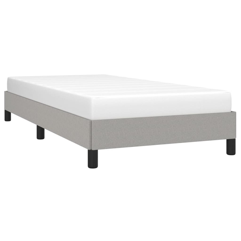 Giroletto Senza Materasso Grigio Chiaro 80x200 Cm Tessuto - Image 3