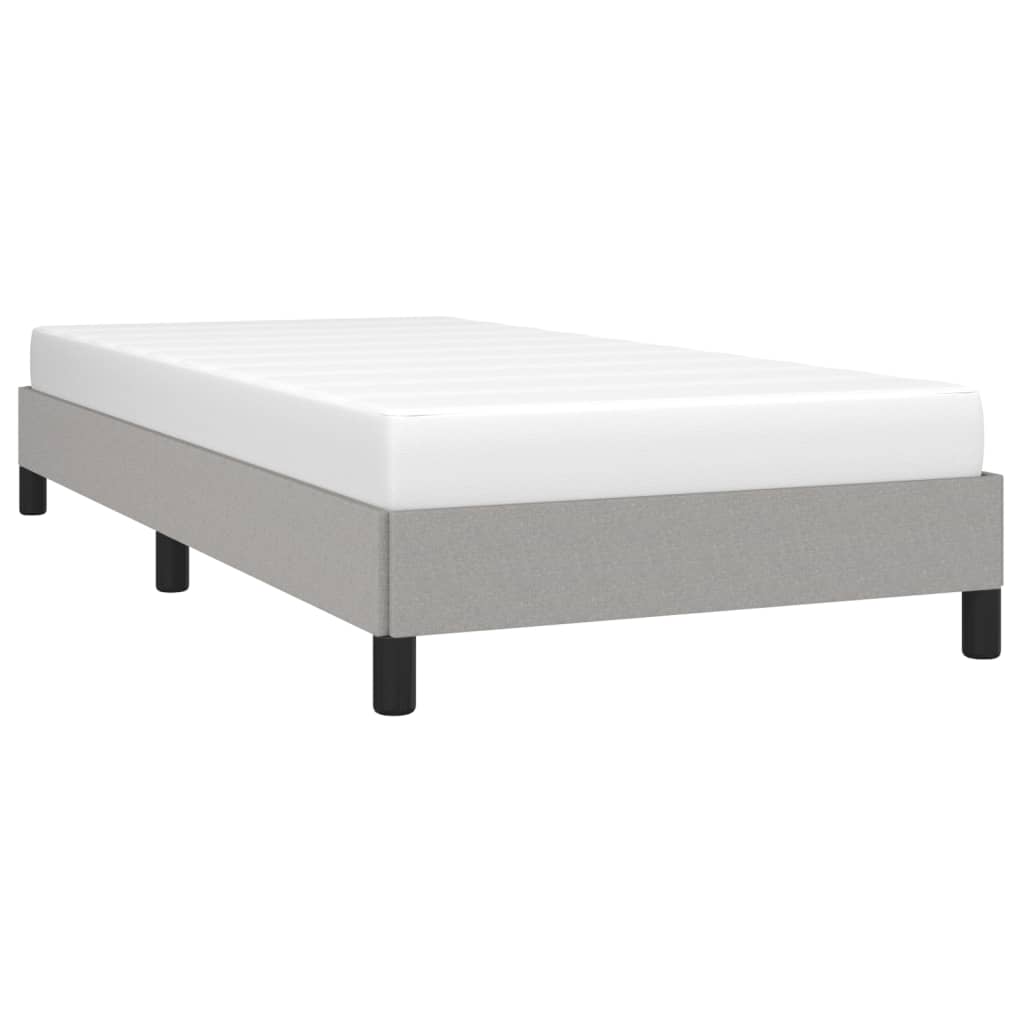 Giroletto Senza Materasso Grigio Chiaro 90x190 Cm Tessuto - Image 3