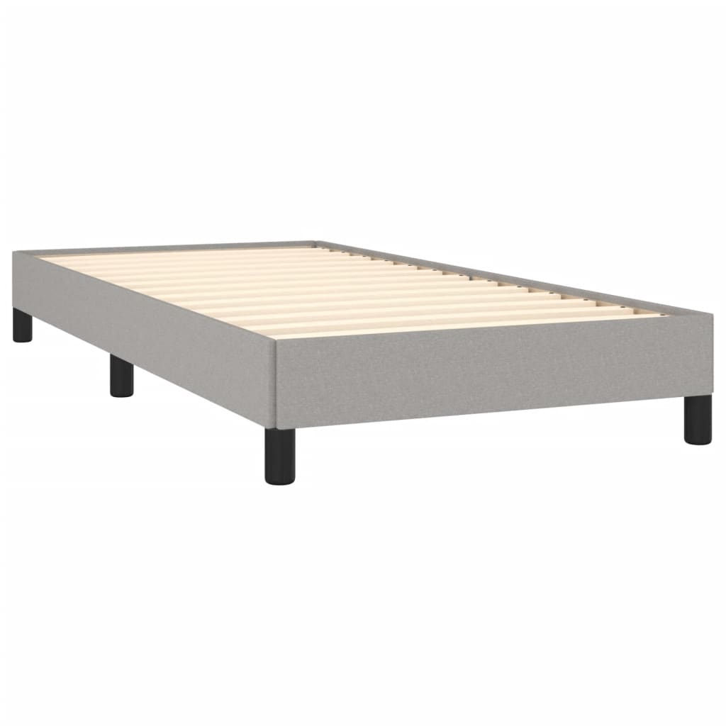 Giroletto Senza Materasso Grigio Chiaro 90x190 Cm Tessuto - Image 4