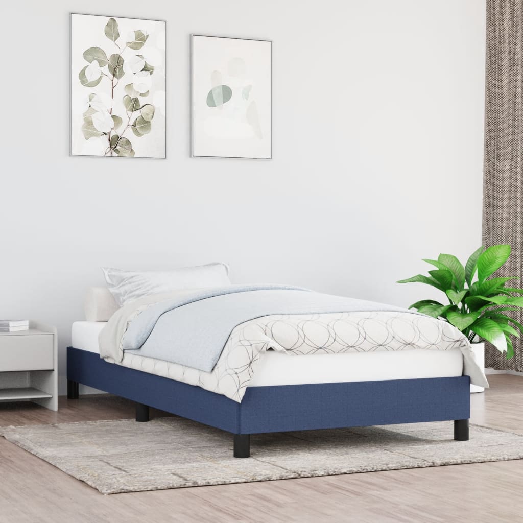 Giroletto Senza Materasso Blu 90x200 Cm In Tessuto