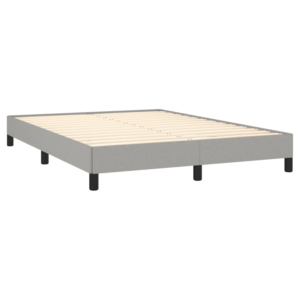 Giroletto Senza Materasso Grigio Chiaro 140x190 Cm Tessuto - Image 4