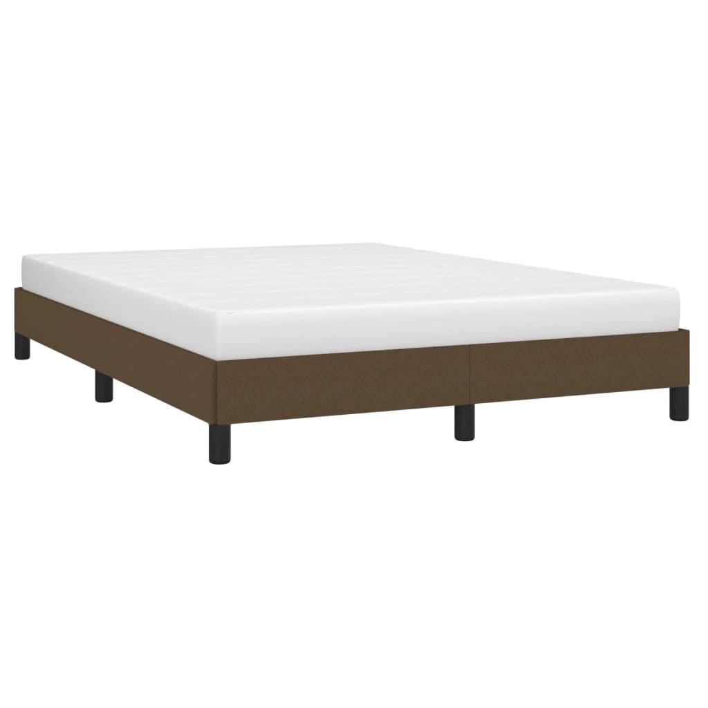 Giroletto Senza Materasso Marrone Scuro 140x190 Cm Tessuto - Image 3