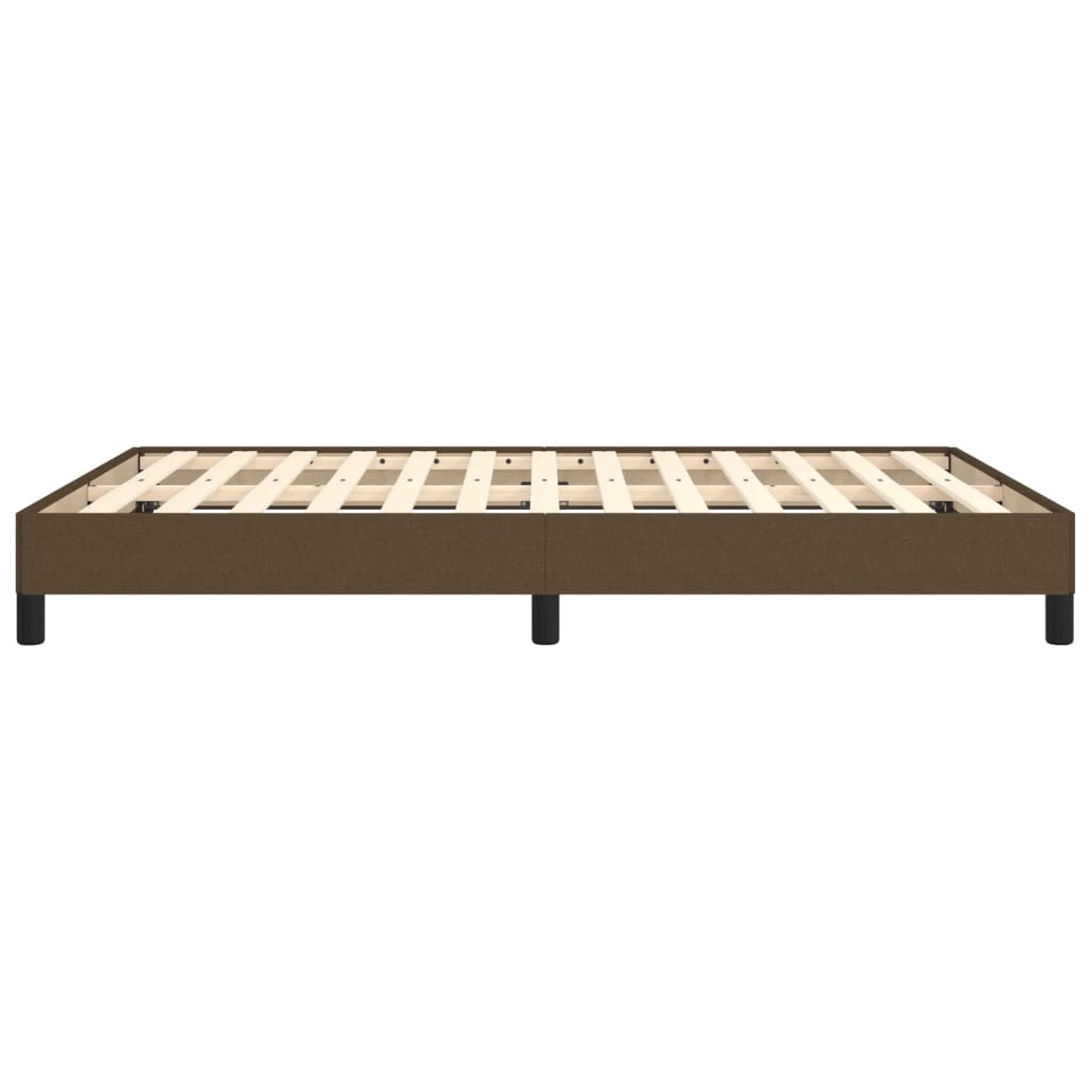 Giroletto Senza Materasso Marrone Scuro 140x190 Cm Tessuto - Image 6
