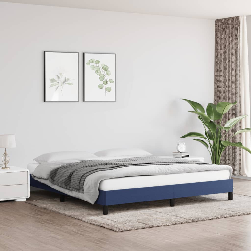 Giroletto Senza Materasso Blu 180x200 Cm In Tessuto