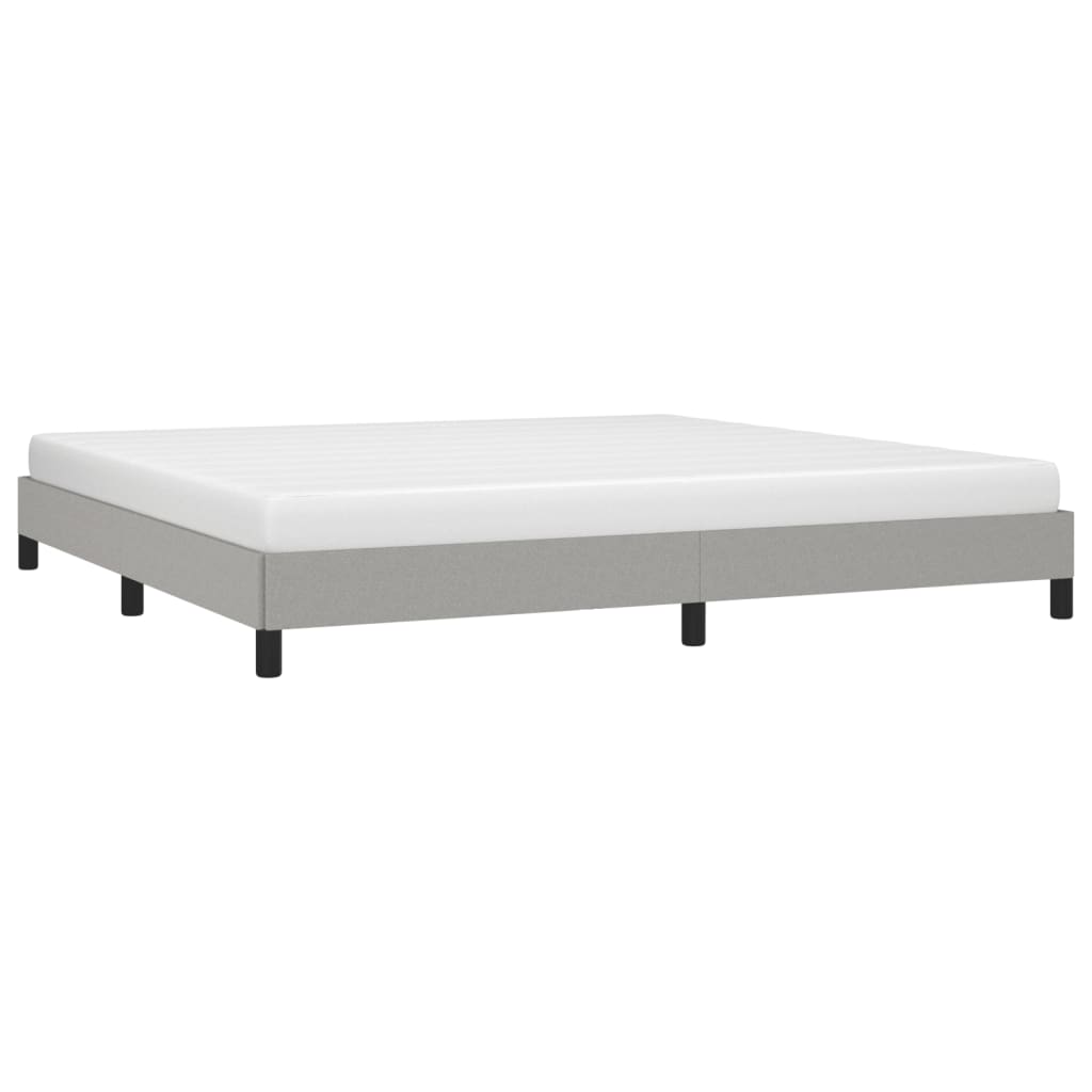 Giroletto Senza Materasso Grigio Chiaro 200x200 Cm Tessuto - Image 3