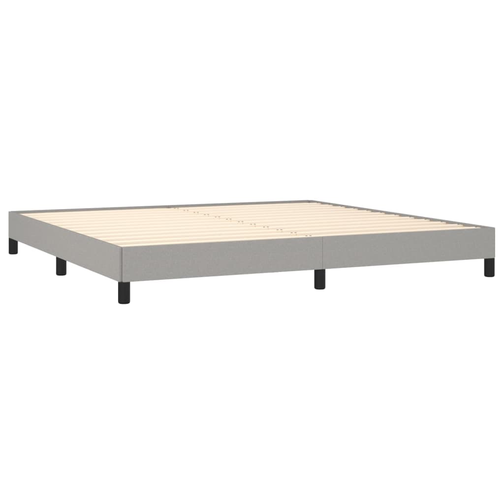 Giroletto Senza Materasso Grigio Chiaro 200x200 Cm Tessuto - Image 4