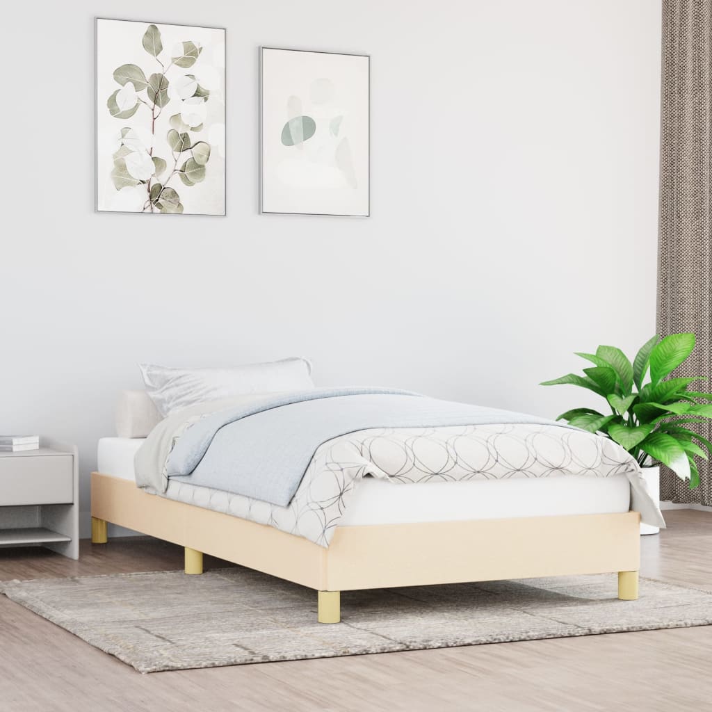 Giroletto Senza Materasso Crema 100x200 Cm In Tessuto
