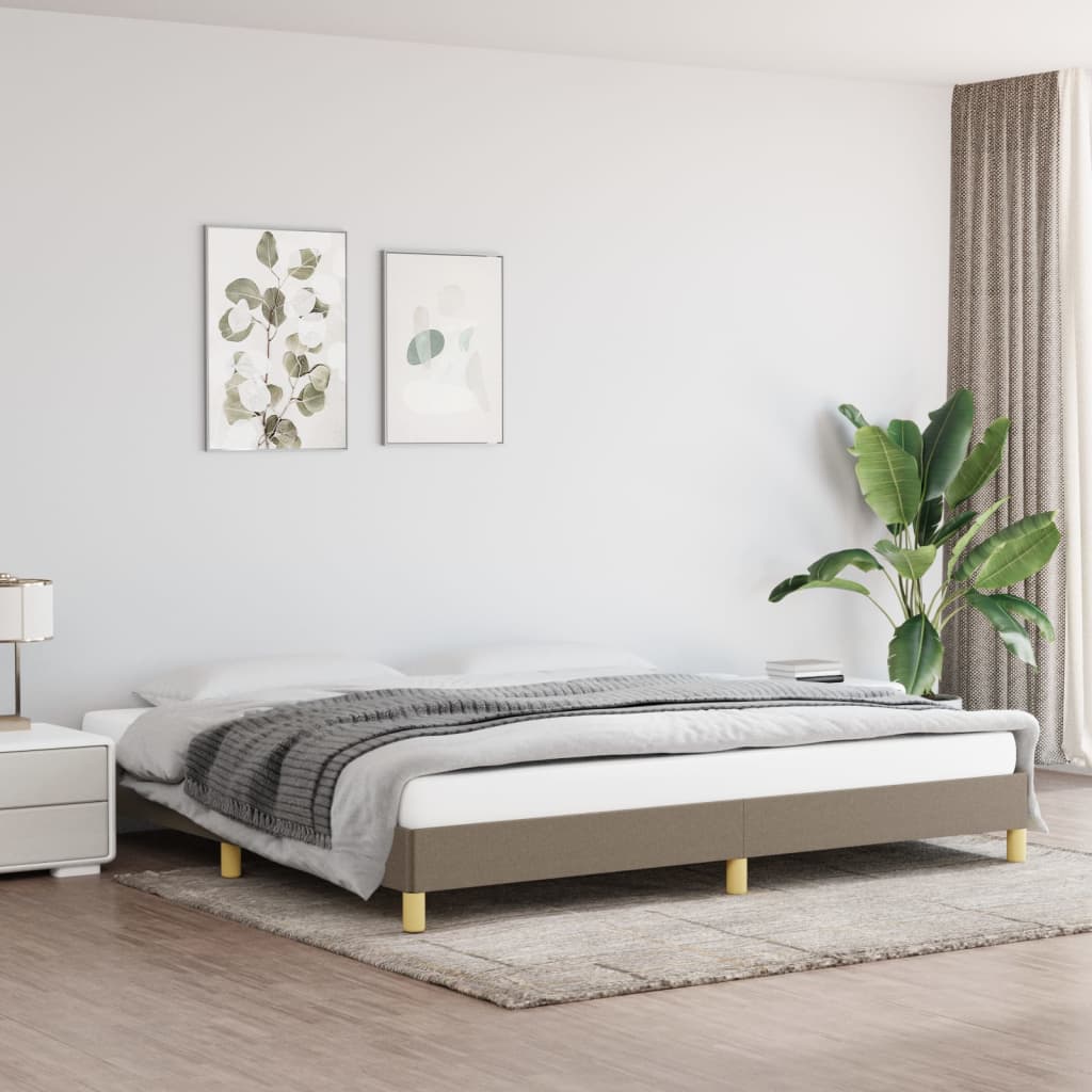 Giroletto Senza Materasso Tortora 200x200 Cm In Tessuto